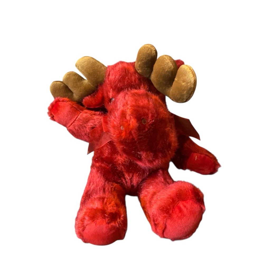 Vintage Dillards Holiday Reindeer / Moose Musical  Plush
